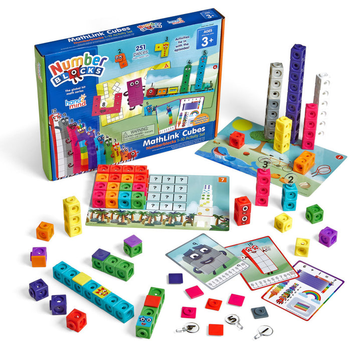 Hand2Mind HTM93417 Numberblocks MathLink Cubes 1&ndash;10 Activity Set