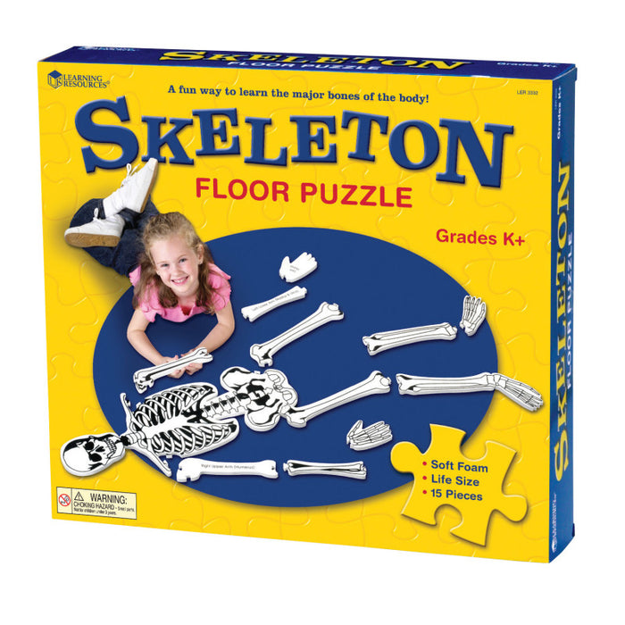 Learning Resources LER3332 Skeleton Foam Floor Puzzle