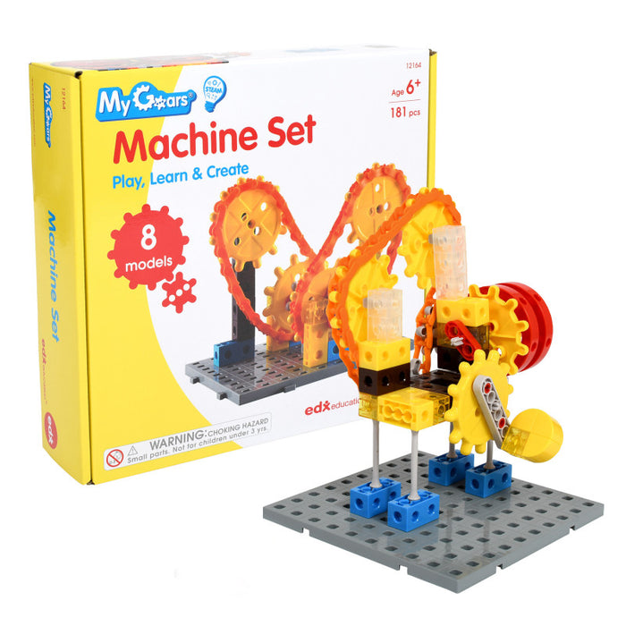 edxeducation CTU12164 My Gears - Machine Set - 181-Piece Model Set