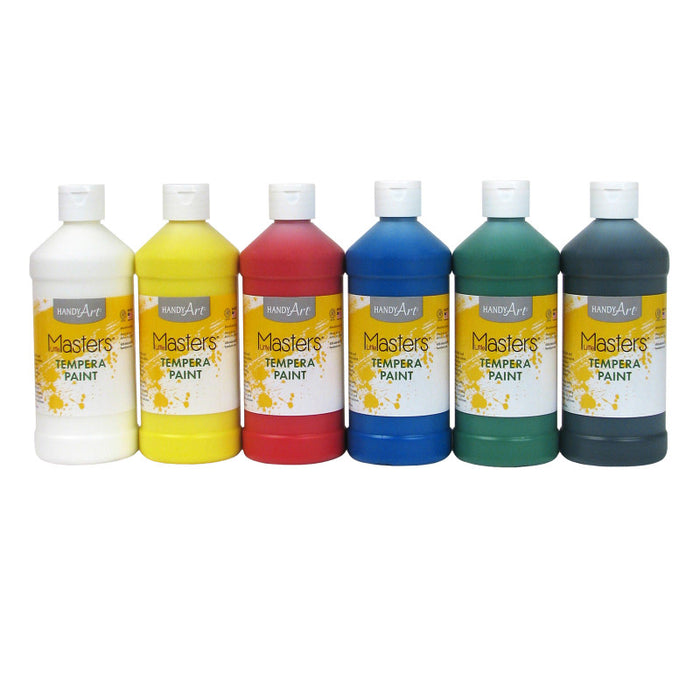 Handy Art RPC882722 Little Masters Tempera Paint, Pint, 6-Color Kit