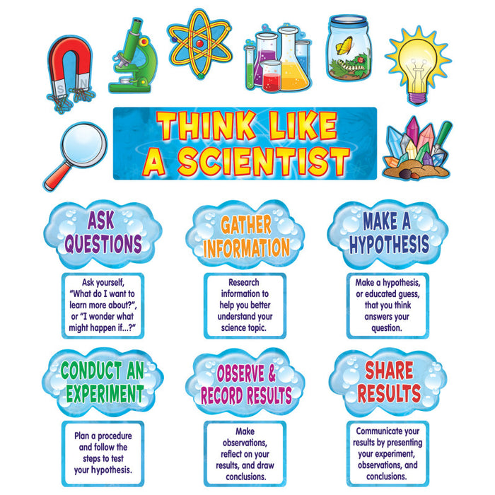 Teacher Created Resources TCR4867 Think Like a Scientist Mini Bulletin Board Set