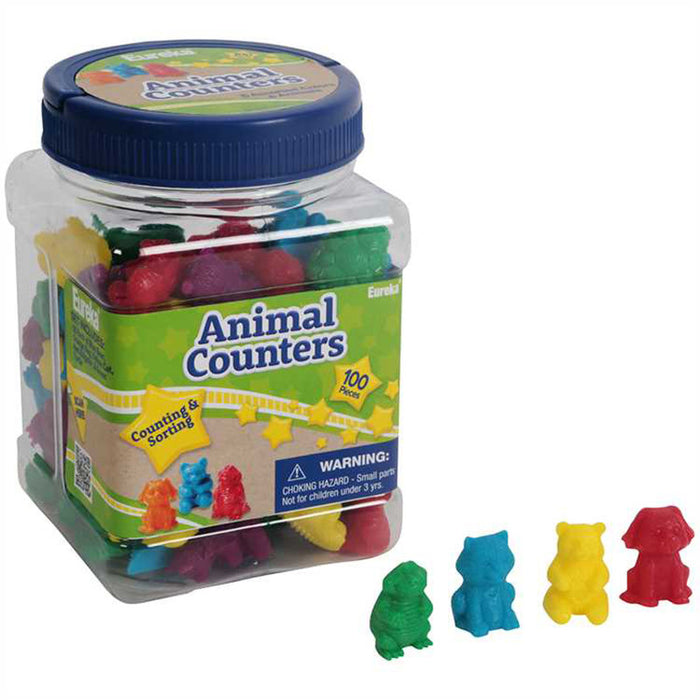 Eureka EU-867470 Tub of Animal Counters