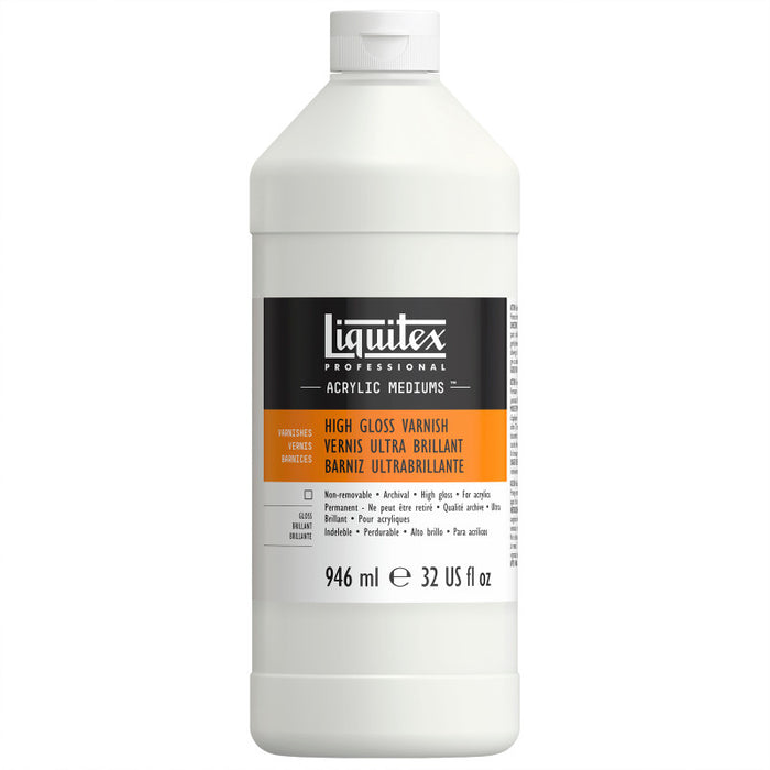 Liquitex LIQ126632 Professional High Gloss Varnish, 32 oz (946 mL) Bottle
