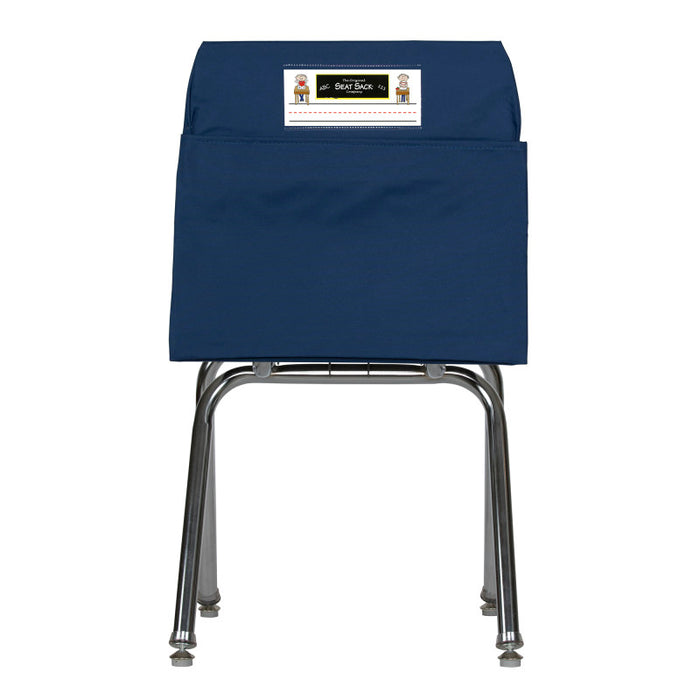 Seat Sack SSK00117BL Large Chair Pocket Classroom Storage Organizer - 17 inch, Blue