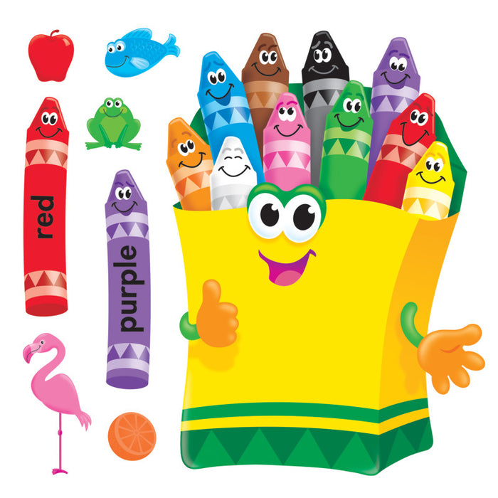TREND T-8076 Colorful Crayons Bulletin Board Set