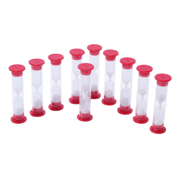 Learning Advantage CTU7656 Sand Timers - 1 Minute - Set of 10