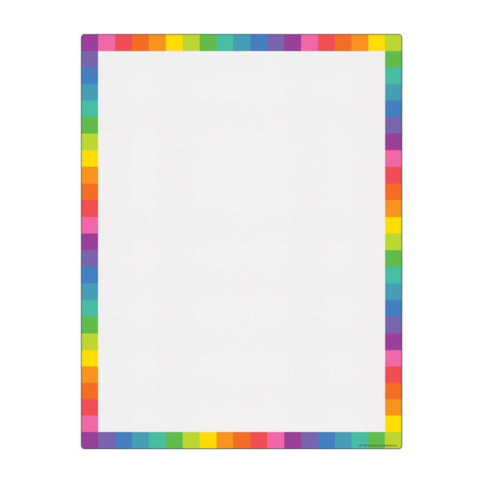 Teacher Created Resources TCR7109 Colorful Blank Write-On/Wipe-Off Chart, 17" x 22"