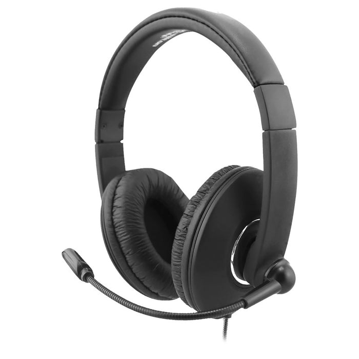 HamiltonBuhl HECSTM2BK Smart-Trek Mini Headset with In-Line Volume Control and 3.5mm TRRS Plug