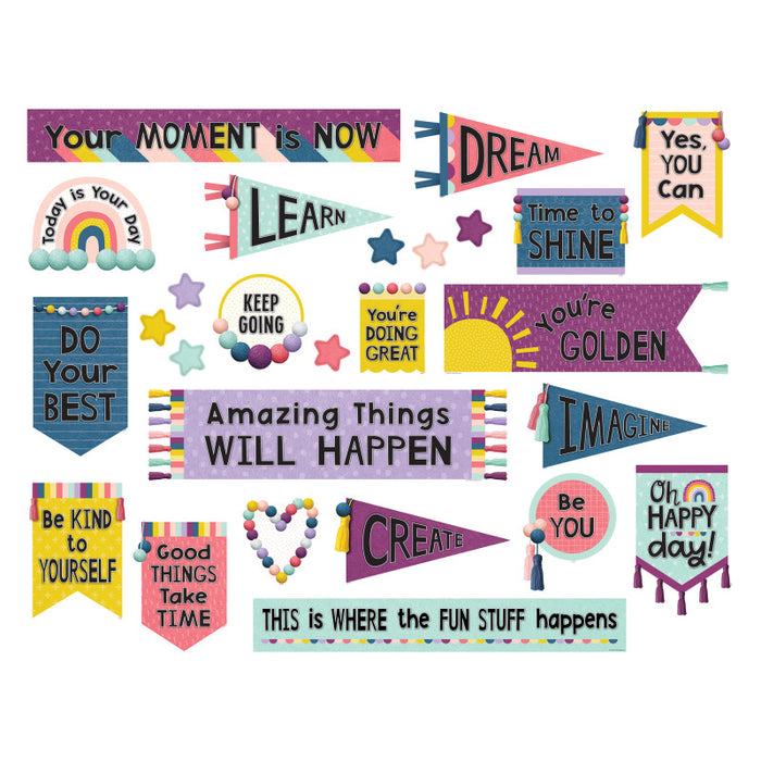 Teacher Created Resources TCR9023 Oh Happy Day Positive Mini Bulletin Board Set