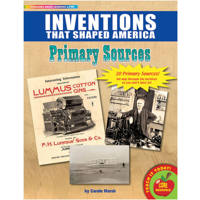 Gallopade GALPSPINV Primary Sources, Inventions That Shaped America