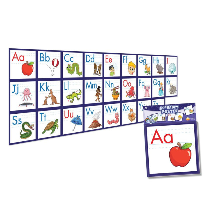 Junior Learning JRLRP113 Rainbow Phonics Alphabet Poster