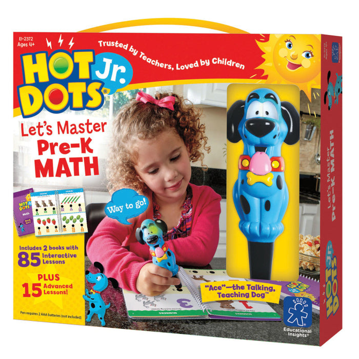 Educational Insights EI-2372 Hot Dots Jr. Let's Master Pre-K Math