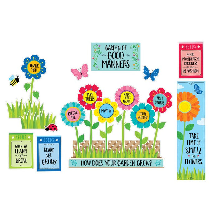 Creative Teaching Press CTP10447 Garden of Good Manners Mini Bulletin Board Set