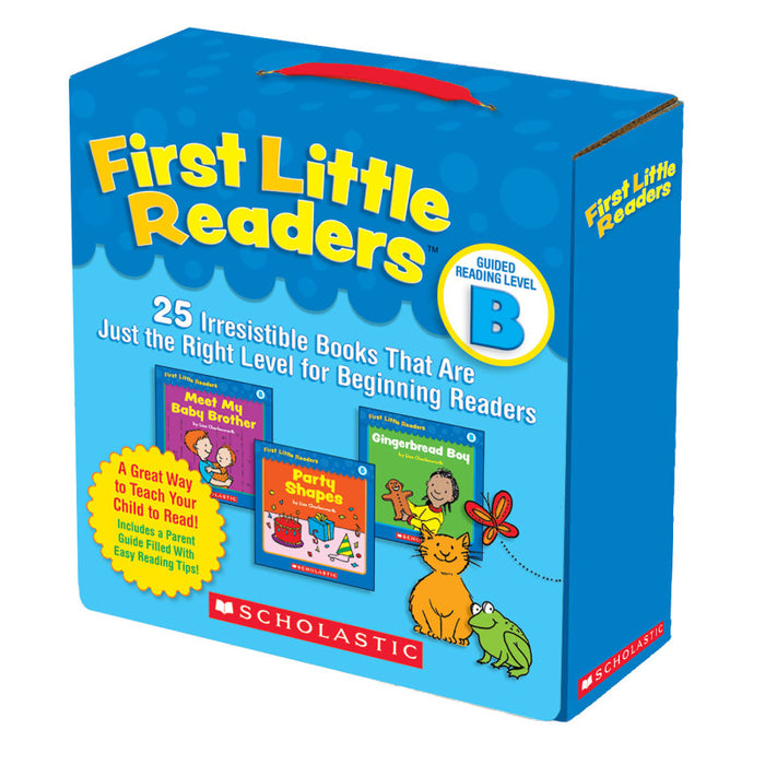 Scholastic Teaching Solutions SC-523150 First Little Readers&trade; Book Parent Pack, Guided Reading Level B, Set of 25 Books