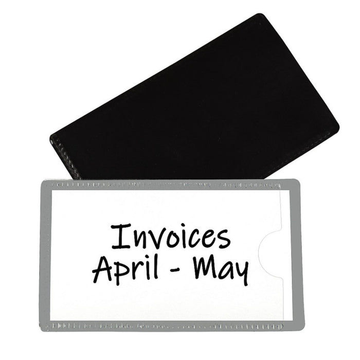 C-Line CLI87701 Slap 'N Go Magnetic Holders, Side Load, 4-1/4 x 2-1/2, Gray, Pack of 10