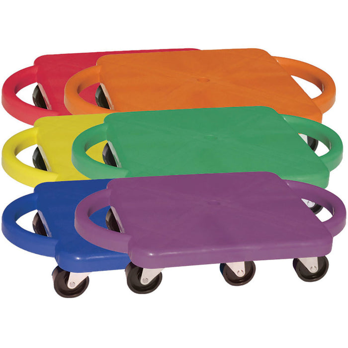 Champion Sports CHSPGHSET Plastic Standard Scooter Set with Handles, Set of 6