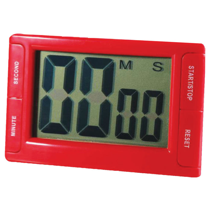 Ashley Productions ASH10207 Big Red Digital Timer 3.75" x 2.5" with Magnetic Backing and Stand