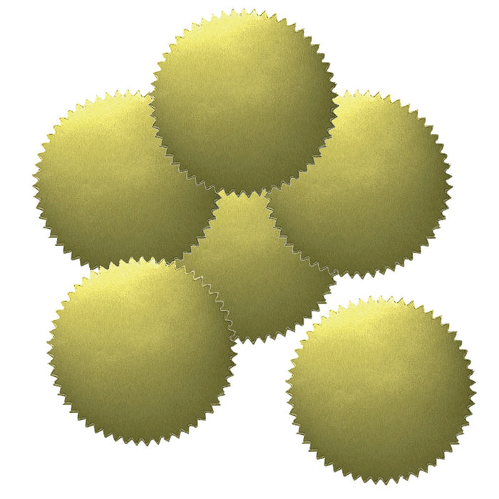 Hayes Publishing H-VA313 2" Blank Gold Stickers, 50 Per Pack