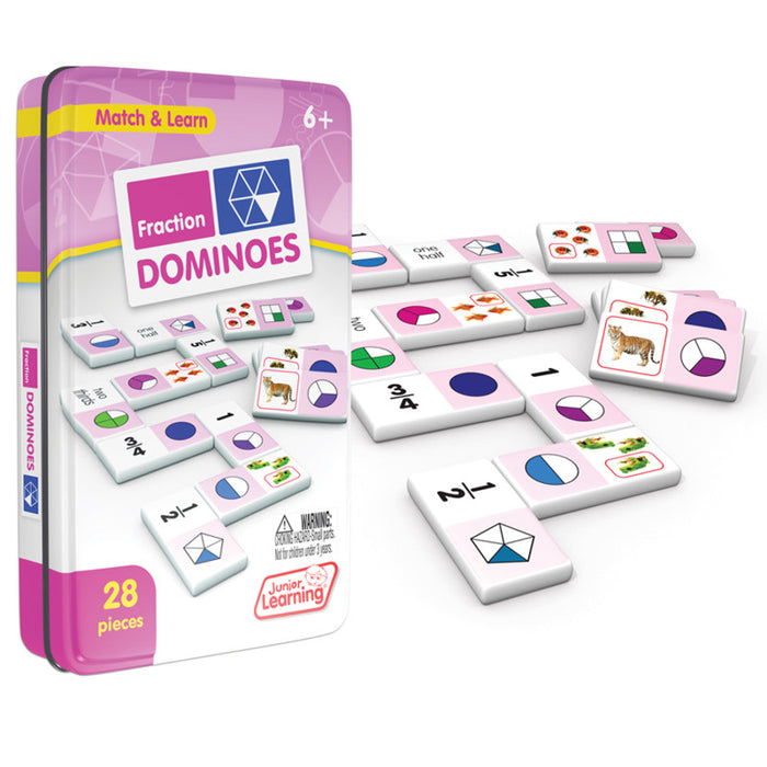 Junior Learning JRL485 Fractions Dominoes