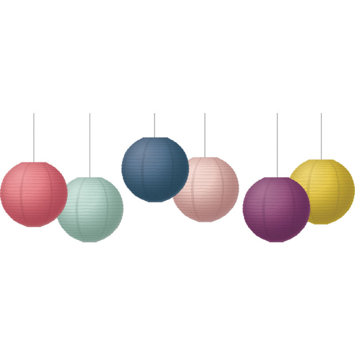 Teacher Created Resources TCR77514 Oh Happy Day 8" Paper Lanterns, Pack of 6