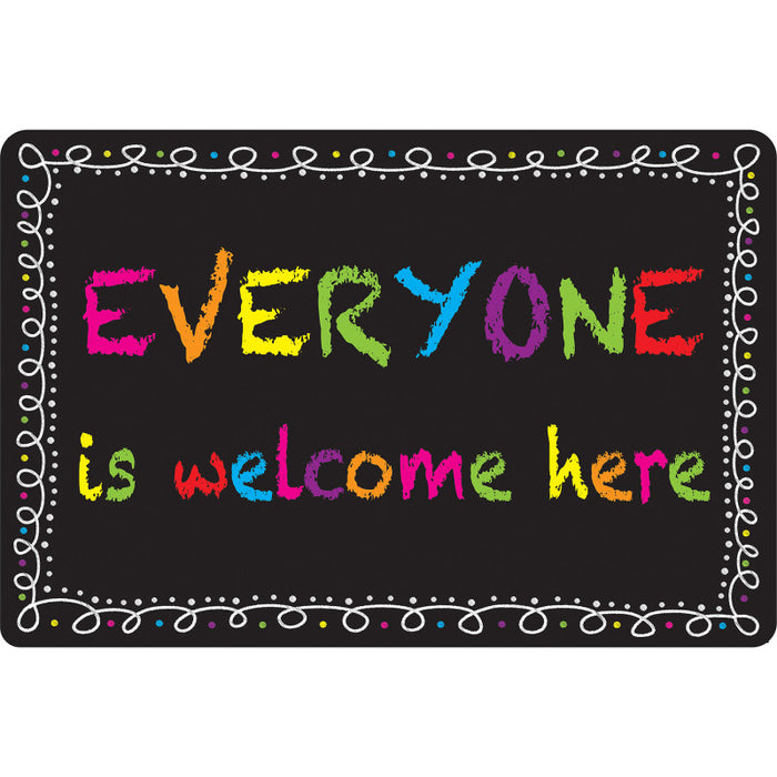 Smart Poly ASH12508 Computer Mouse Pad, 8" x 10", Everyone is Welcome Here, Chalk Loop