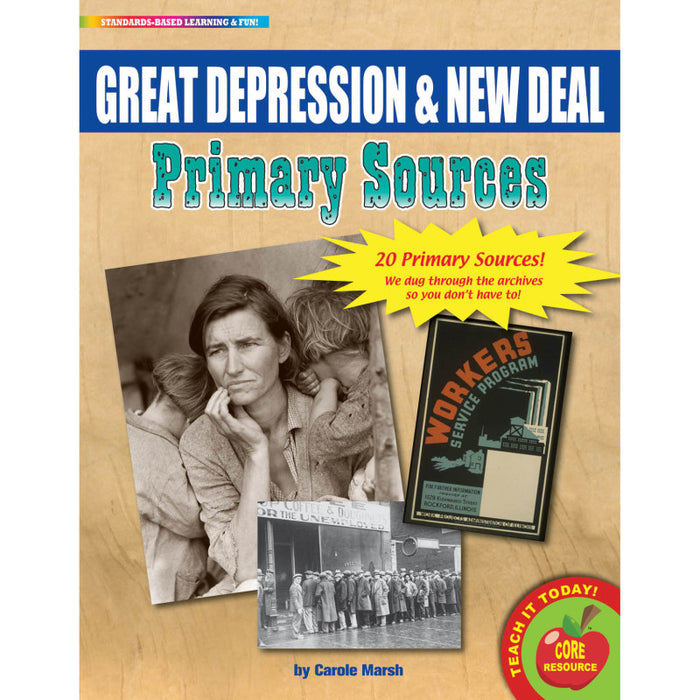 Gallopade GALPSPGRE Primary Sources, Great Depression & New Deal