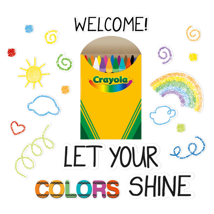 Eureka EU-847812 Crayola Let Your Colors Shine Bulletin Board Set