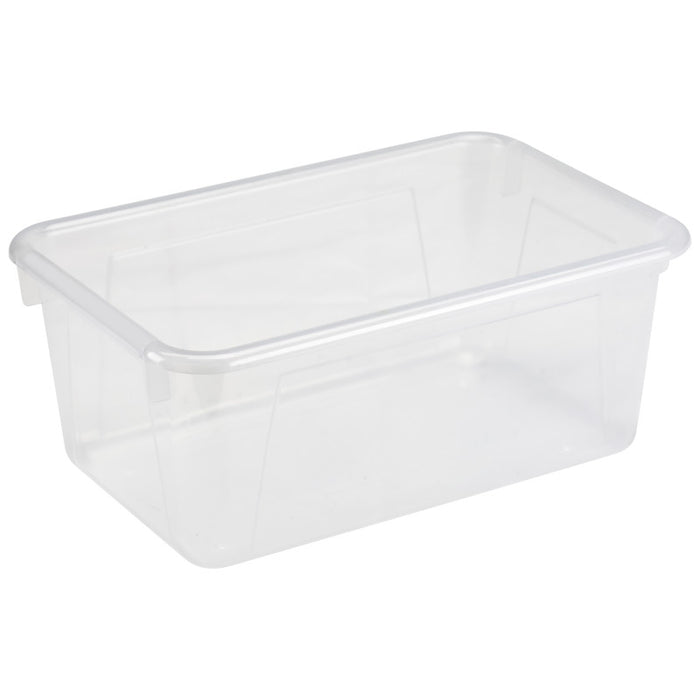 Storex STX62461U05C Small Cubby Bin, Translucent, 5-Pack