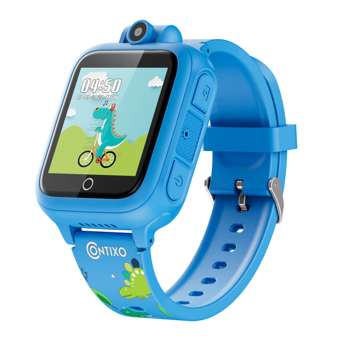 Contixo CNXKW1BLUE KW1 Smart Watch for Kids with Educational Games, HD Touch Screen, Camera, and MP3 Music Player, Blue
