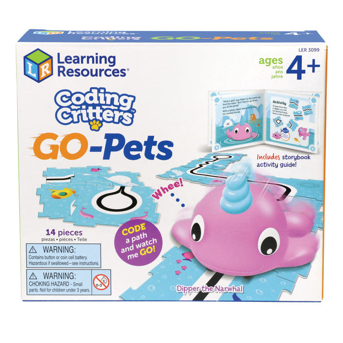 Learning Resources LER3099 Coding Critters&trade; Go-Pets, Dipper the Narwhal