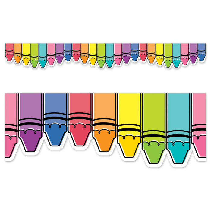 Creative Teaching Press CTP10933 Core Decor Doodle Crayons EZ Border, 48 Feet