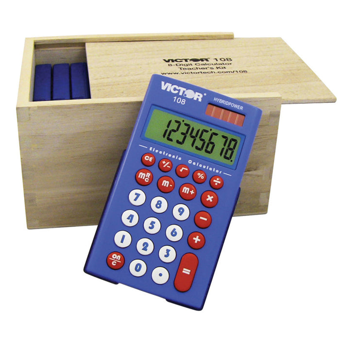 Victor VCT108TK Teacher's Kit: 10 Pack of Pocket Calculators
