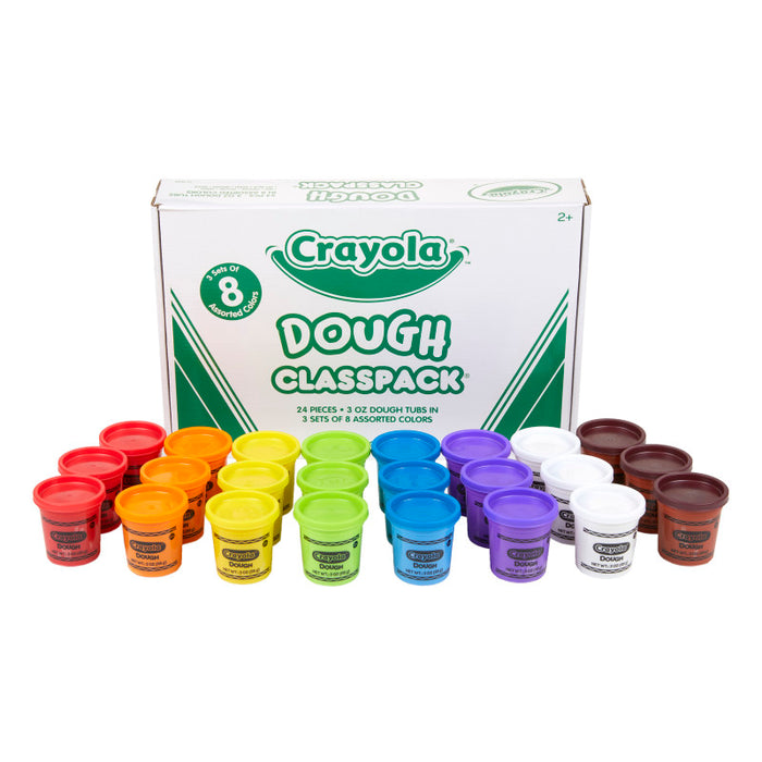 Crayola BIN570171 Dough Classpack, 3 oz., 24 Count