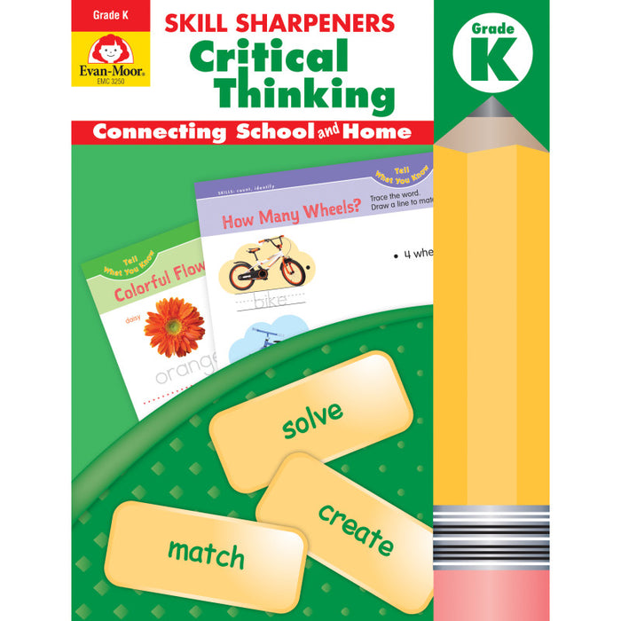 Evan-Moor Educational Publishers EMC3250 Skill Sharpeners Critical Thinking, Grade K