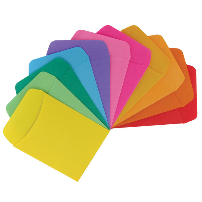 Hygloss HYG15630 Non-Adhesive Library Pockets, Bright Colors, Pack of 30