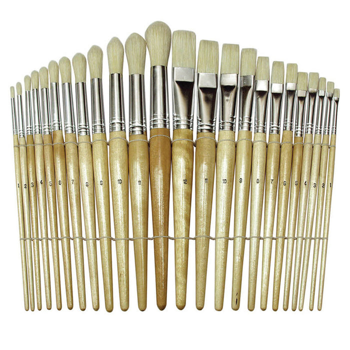 Creativity Street CK-5172 Beginner Paint Brushes, Preschool Brush Set, 6" to 8" long, 24 Brushes