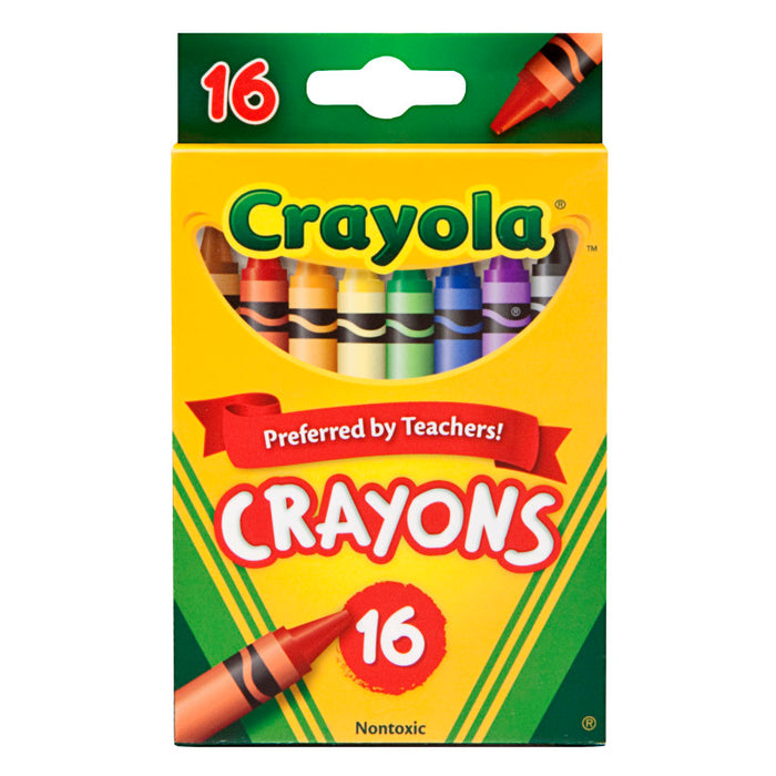 Crayola BIN3016 Crayons, Regular Size, 16 Colors
