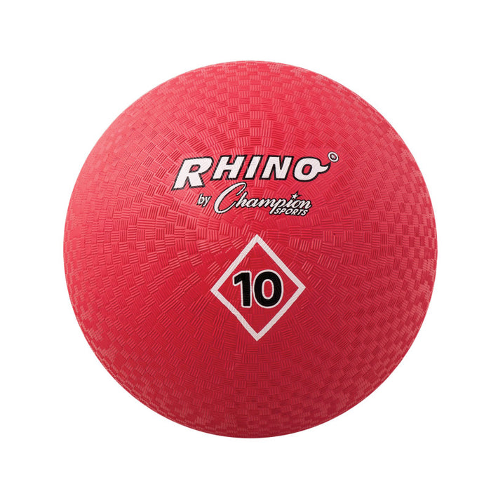 Champion Sports CHSPG10RD Playground Ball, 10", Red