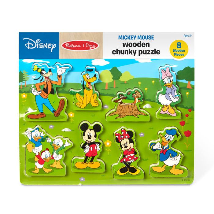 Melissa & Doug LCI7184 Mickey Mouse Wooden Chunky Puzzle
