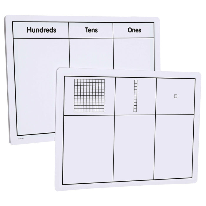 Didax DD-211013 Write-On/Wipe-Off Base Ten Blocks, Set of 10