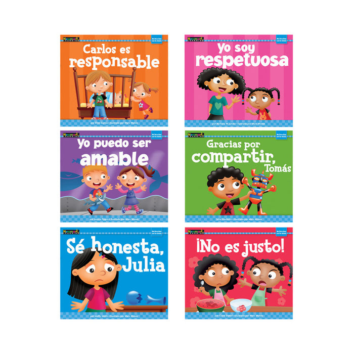 Newmark Learning NL-3321 MySELF Readers: I Get Along with Others, Small Book, Spanish, Set of 6