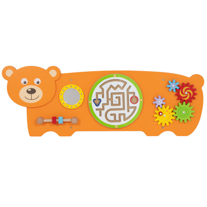 Learning Advantage CTU50471 Bear Activity Wall Panel - 18m+ - Toddler Activity Center