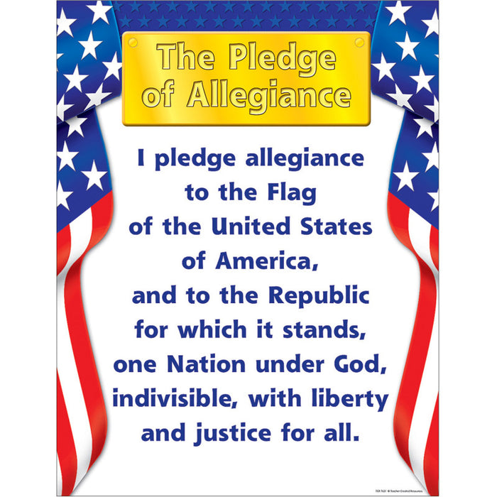 Teacher Created Resources TCR7631 Pledge of Allegiance Chart