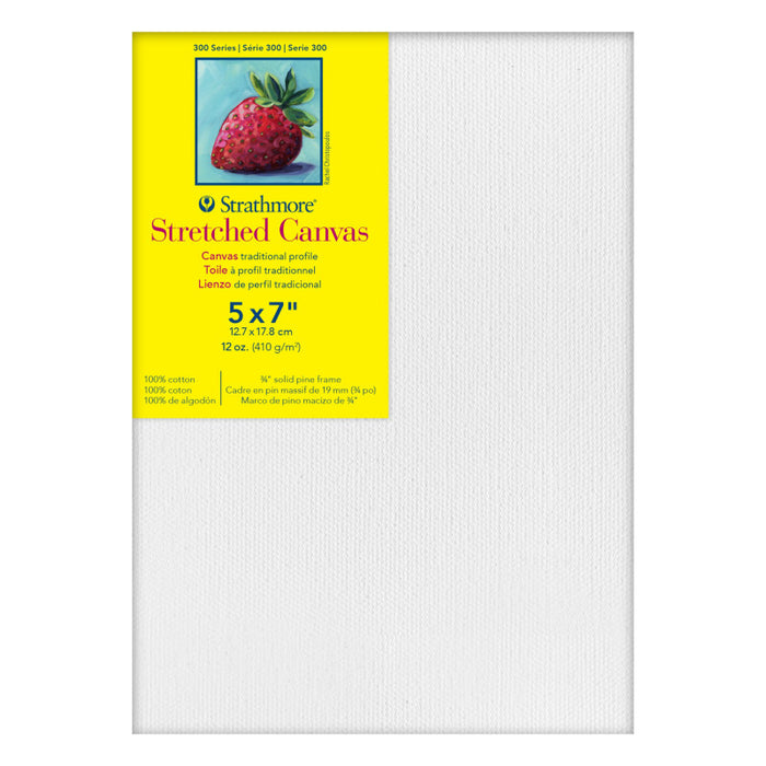 Strathmore STT31307 300 Series Traditional Stretched Canvas, 5x7 inch