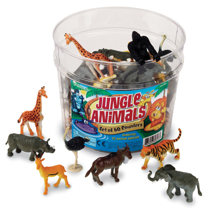 Learning Resources LER0697 Jungle Animal Counters, Set of 60