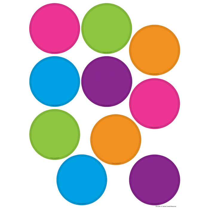 Teacher Created Resources TCR5189 Bright Circles Accents, Pack of 30