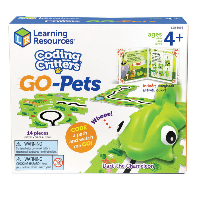 Learning Resources LER3098 Coding Critters&trade; Go-Pets, Dart the Chameleon