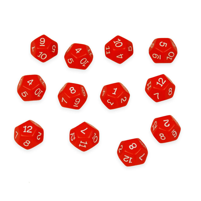 Learning Advantage CTU7341 Polyhedra Dice - 12 Sides - Set of 12