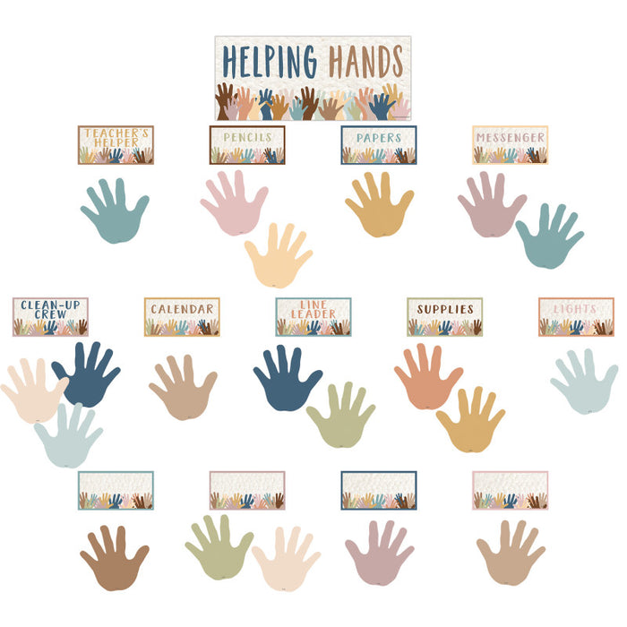 Teacher Created Resources TCR7122 Everyone is Welcome Helping Hands Mini Bulletin Board Set