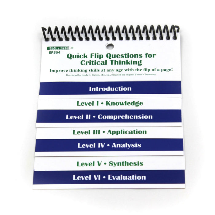 Edupress EP-504 Questions for Critical Thinking Quick Flip Resource&trade;